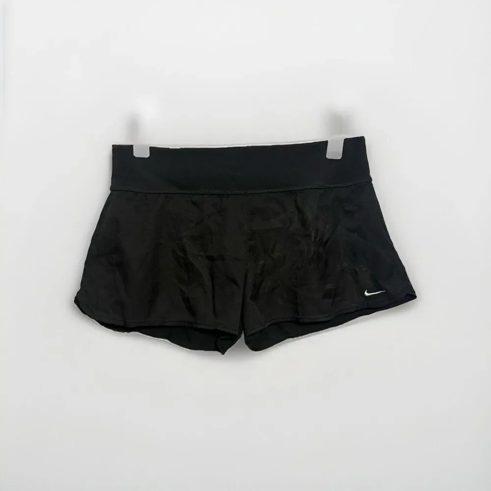 Nike Womens Running Shorts Size M Black Lined Athletic Workout Gym Lightweight